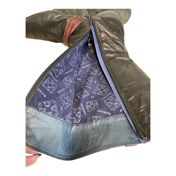 DorKing By Fluchos - Black leather Flat Dress/Biker Boot - 9 - Picture 11 of 12